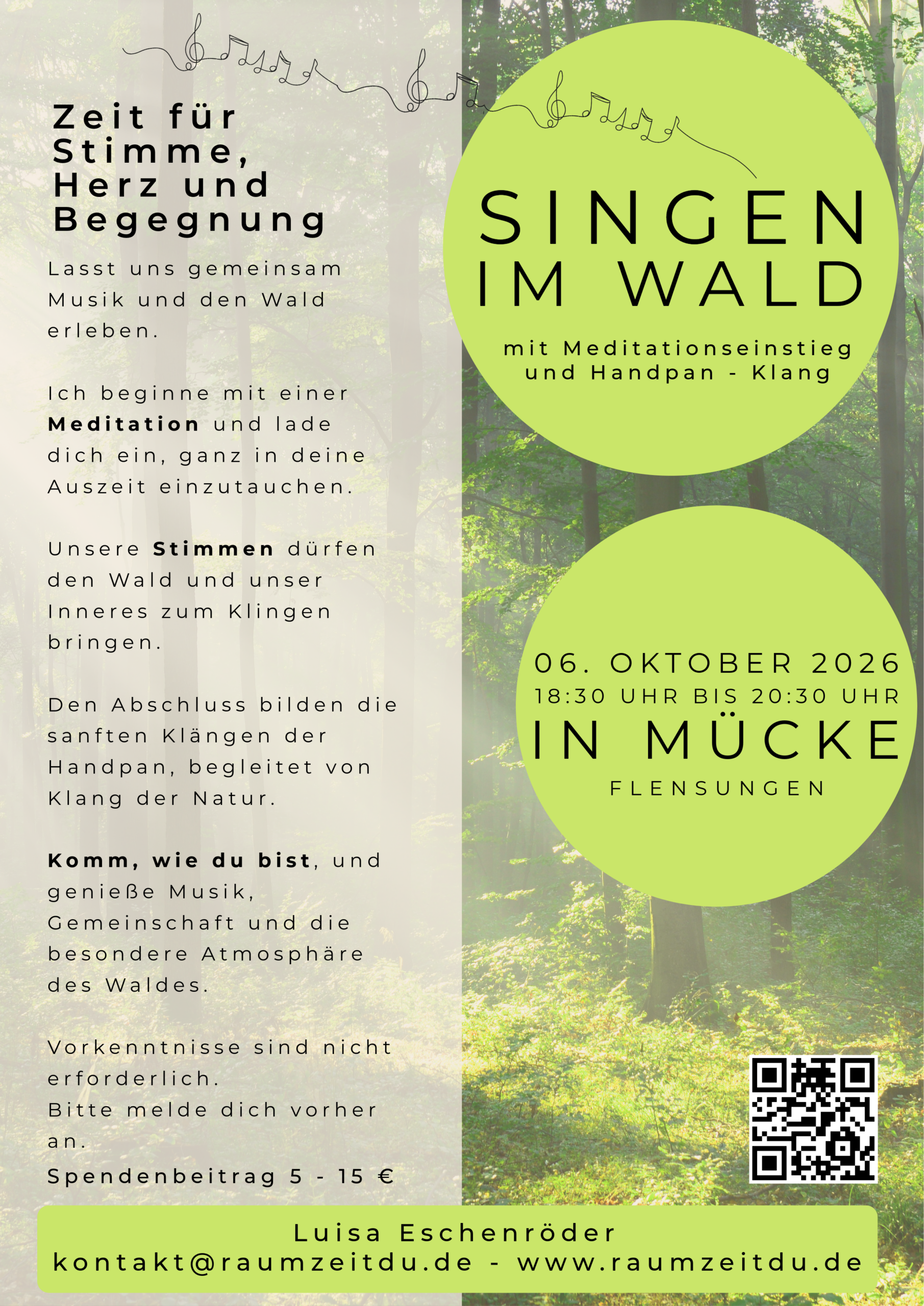 Singen im Wald